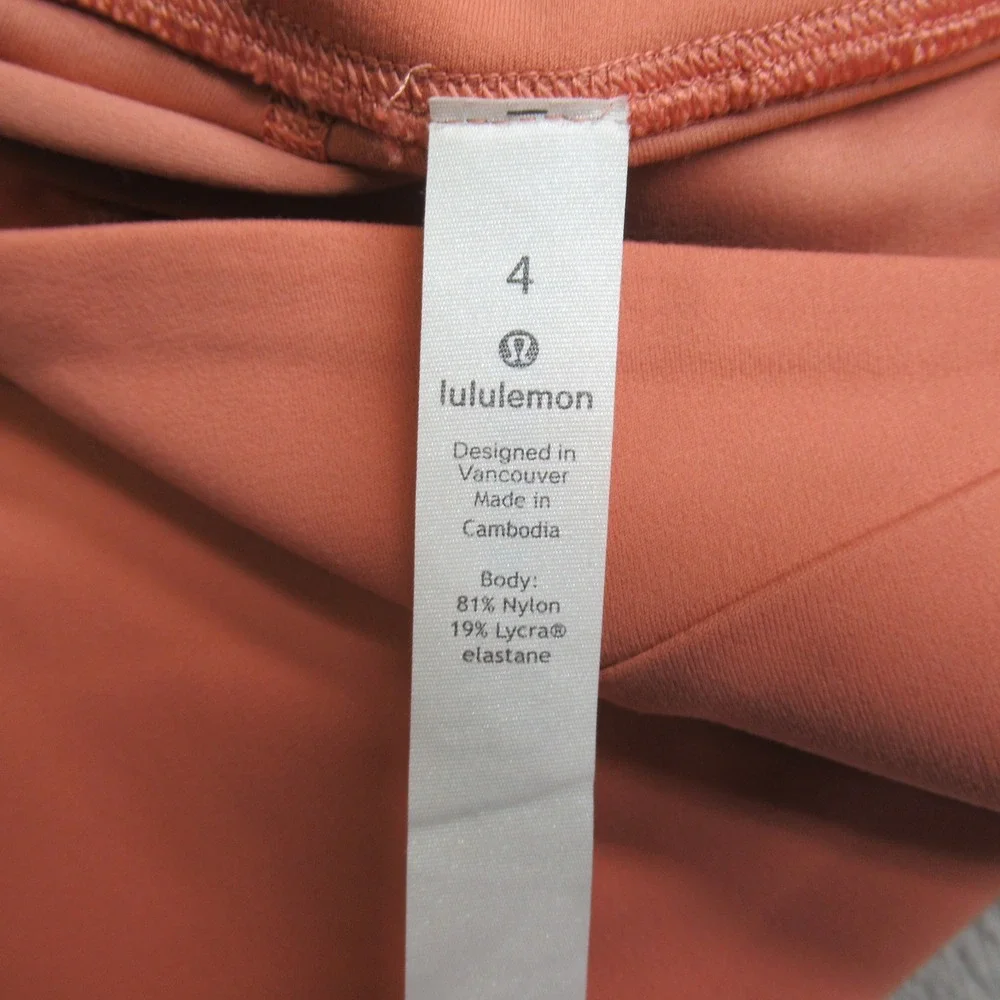 Lululemon Pants Womens 6 Red‎ Align High Rise Wrap Waist Leggings Stretch Yoga